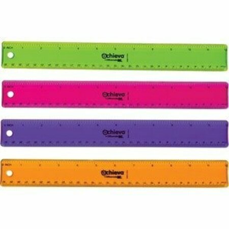 OFFICEMATE Ruler, Flexible, Ast, 12Ct, 2PK OIC30209